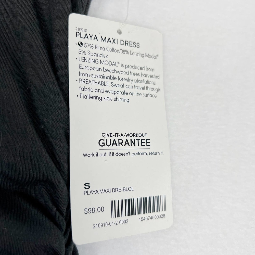 Athleta Playa Maxi Dress in Charcoal Gray/Black Size S NWT - Picture 3 of 7